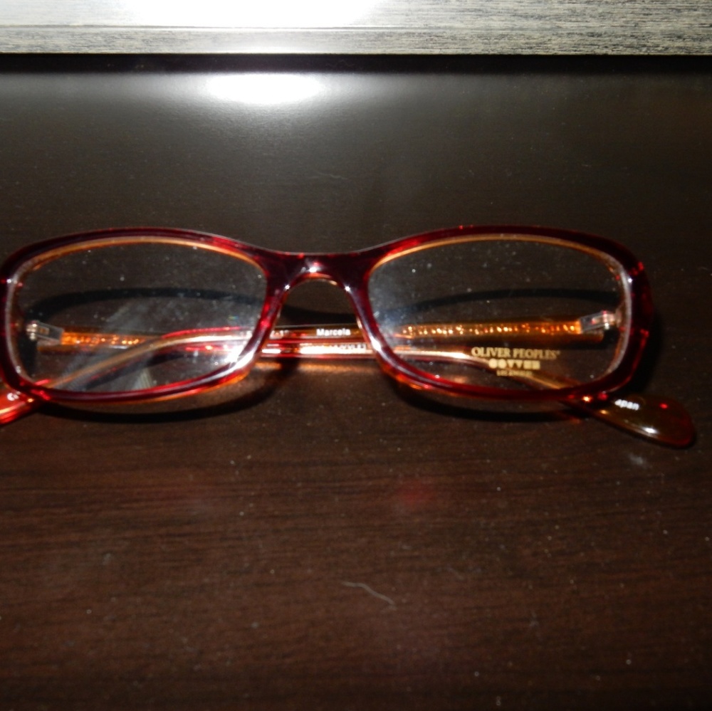 Oliver Peoples Red Eyewear .. brand new!
